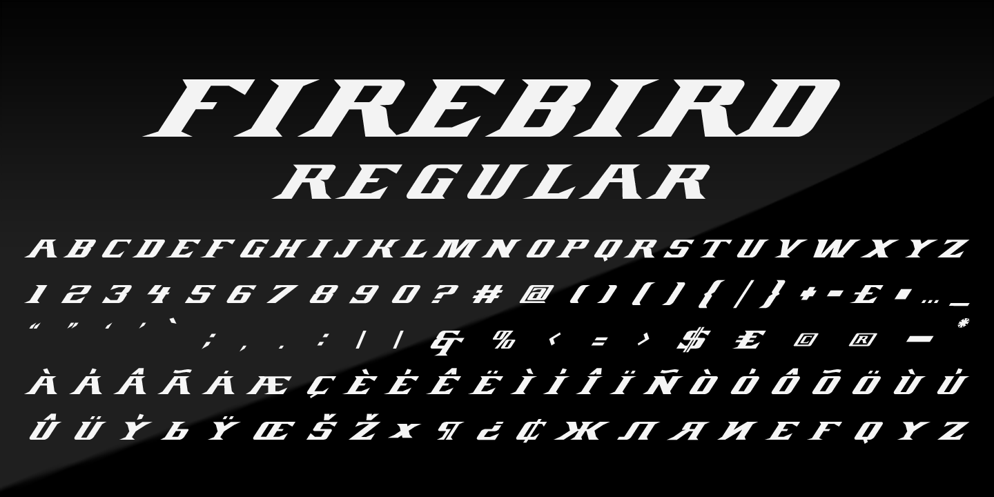 Example font Firebird #4